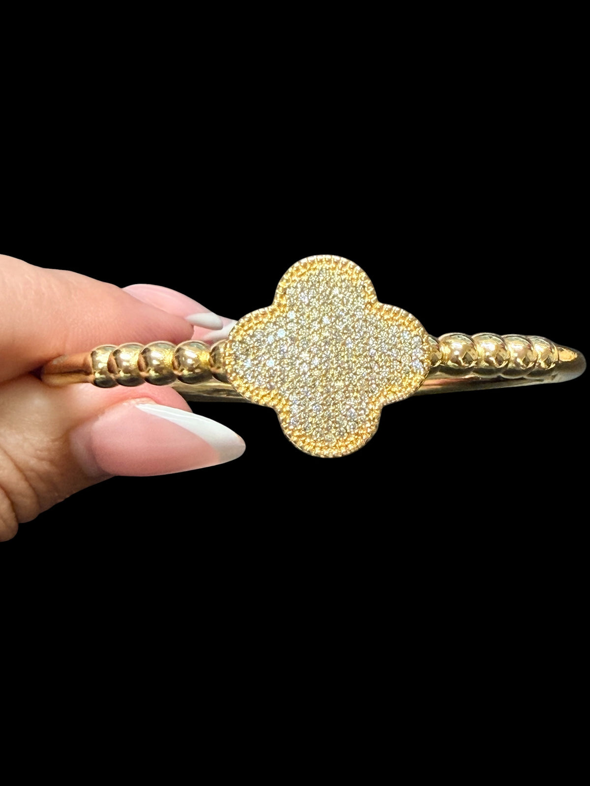 Gilded Clover Bangle
